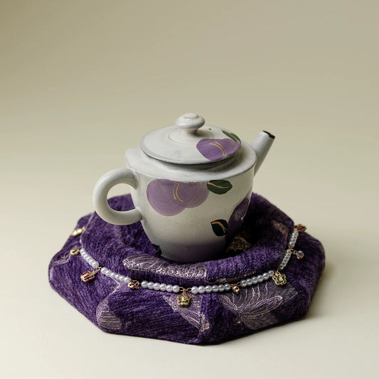 Zen-Inspired Octagonal Tea Tray – Chinese Modernist Teapot Stand for Gongfu Tea Ceremony (Handcrafted Tea Display Platform)