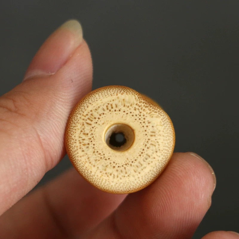 Premium Handcrafted Bamboo Charms – Rare Buddha Belly & Tortoiseshell Bamboo Miniatures one piece