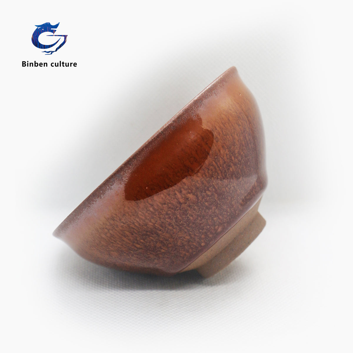 Lianhongda Jianzhan Type: Curved Glazed Surface: Red Partridge Lacquer Double sided Glaze)