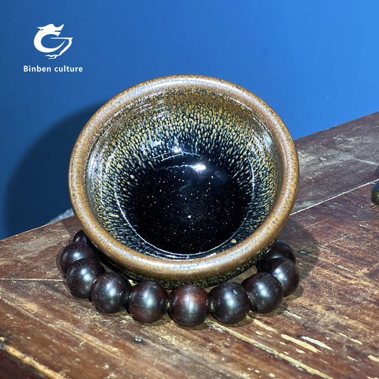 Xia Xingjian Lamp Type: Meditation Glazed Surface: Wood Burned Rabbit Hair