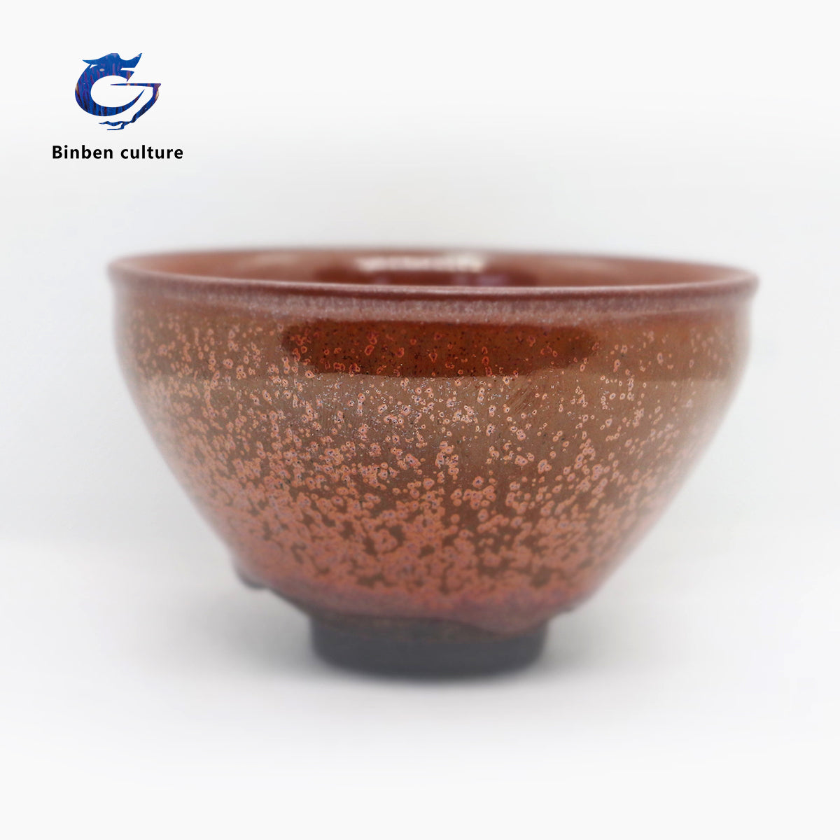 Chen Yuan Fujian Cup Type: Bundle Mouth Glazed Surface: Red Plum