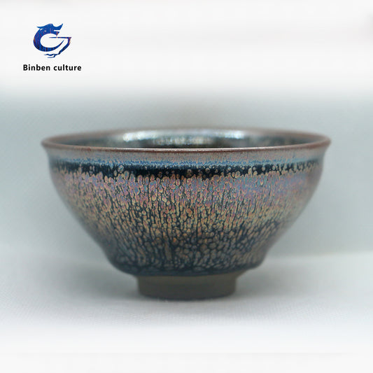 Wu Linsen Jianzhan Type: Bundle mouth Glazed surface: Flame color