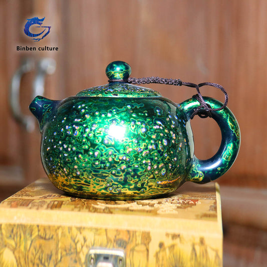 Lacquer Craftsmanship Short Mouth Xishi Pot