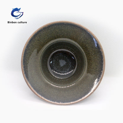 Chen Yuanfu Type: Emperor Cup Glazed Surface: Yuhao