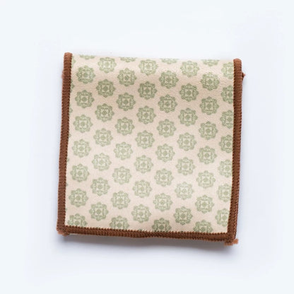 Linen & Cotton Tea Towel Set – Premium Absorbent Tea Cloths with Artistic Prints (Plush Thickened Fabric for Gongfu Tea Care)