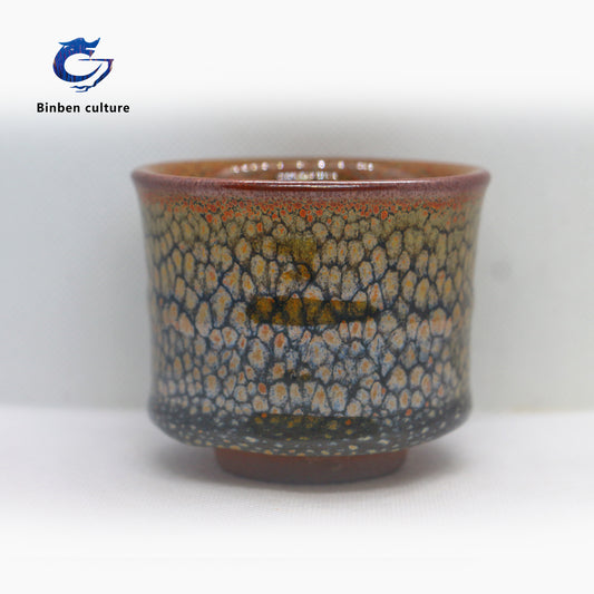 Lianhongda Jianzhan Type: Single Bamboo Knot Glazed Surface: Yellow Partridge