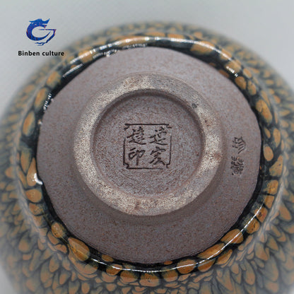 Lianhongda Jianzhan Type: General Cup Glazed Surface: Green Partridge