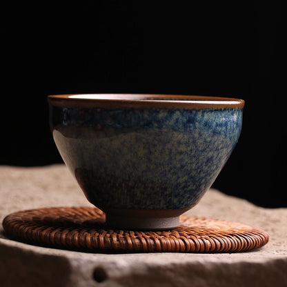 Intangible Cultural Heritage Master Li Zhengui Glacier Cave Huilan Jianzhan Master Cup Teacup Teacup All Handmade Tianmu Yao Change