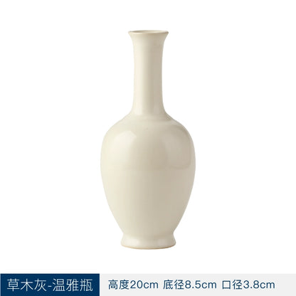 Chinese-style Zen imitation Song Dynasty vase, plant ash, ceramic flower arrangement, flower way, worship Buddha, clear supply, Japanese-style entrance ornament