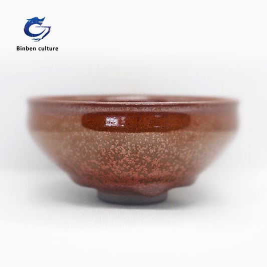 Chen Yuan Fujian Cup Type: Incense Burner Cup Glazed Surface: Red Plum