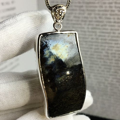 Jian kiln Song Dynasty, Jian Zhan oil drop change, kiln change, sterling silver ancient porcelain jewelry necklace, antique pendant necklace pendant