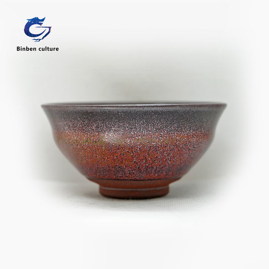 Ye Bian Jianzhan Type: Prime Minister, Glazed Surface: Autumn Charm Flower Sea