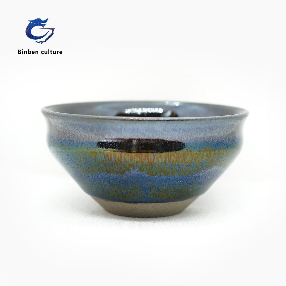 Ye Bian Jianzhan Type: Double Bundle Emperor Cup Glazed Surface: Colorful Oil Drops