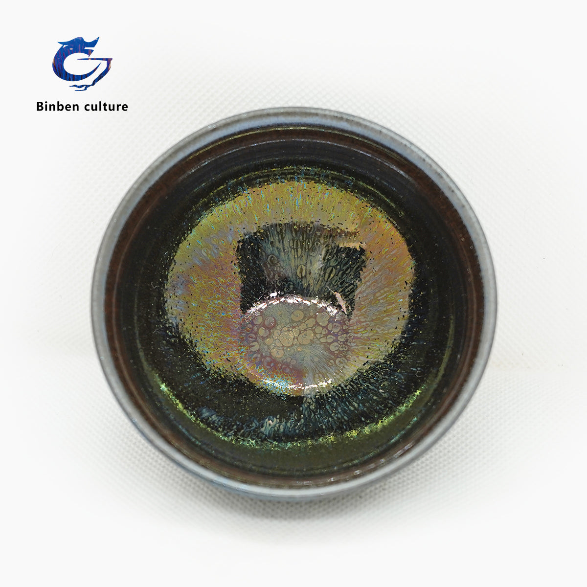 Ye Bian Jianzhan Type: Double Bundle Emperor Cup Glazed Surface: Colorful Oil Drops