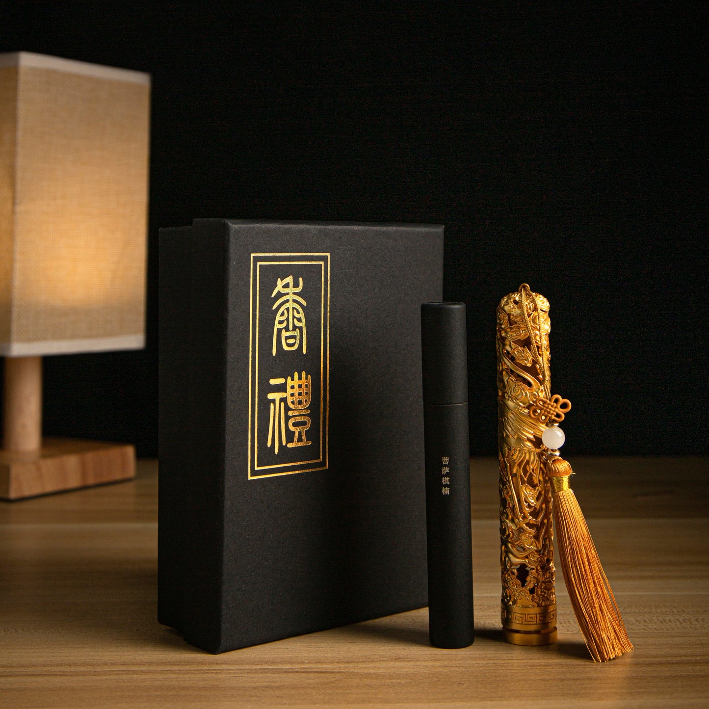 Premium Aloeswood Incense Sticks with Golden Box Potable Gift Pack